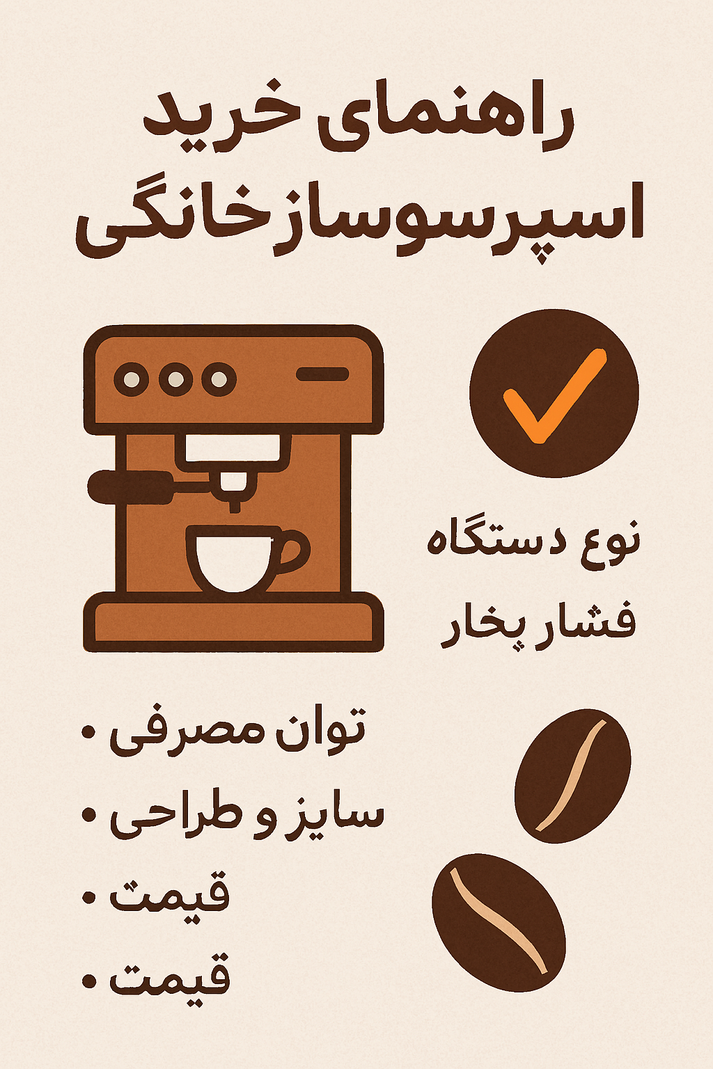 راهنمای خرید اسپرسوساز خانگی: انتخاب هوشمند برای عاشقان قهوه