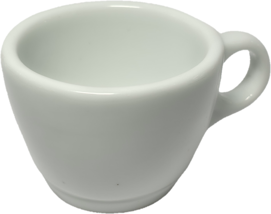 فنجان شات سینگل قهوه رنگ سفید