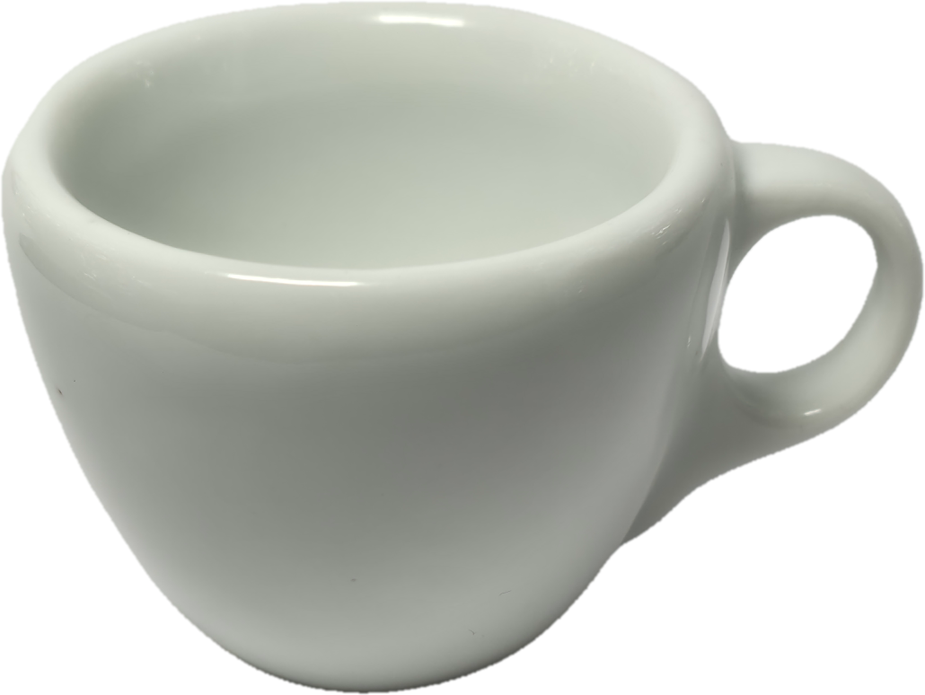 فنجان شات قهوه دابل رنگ سفید