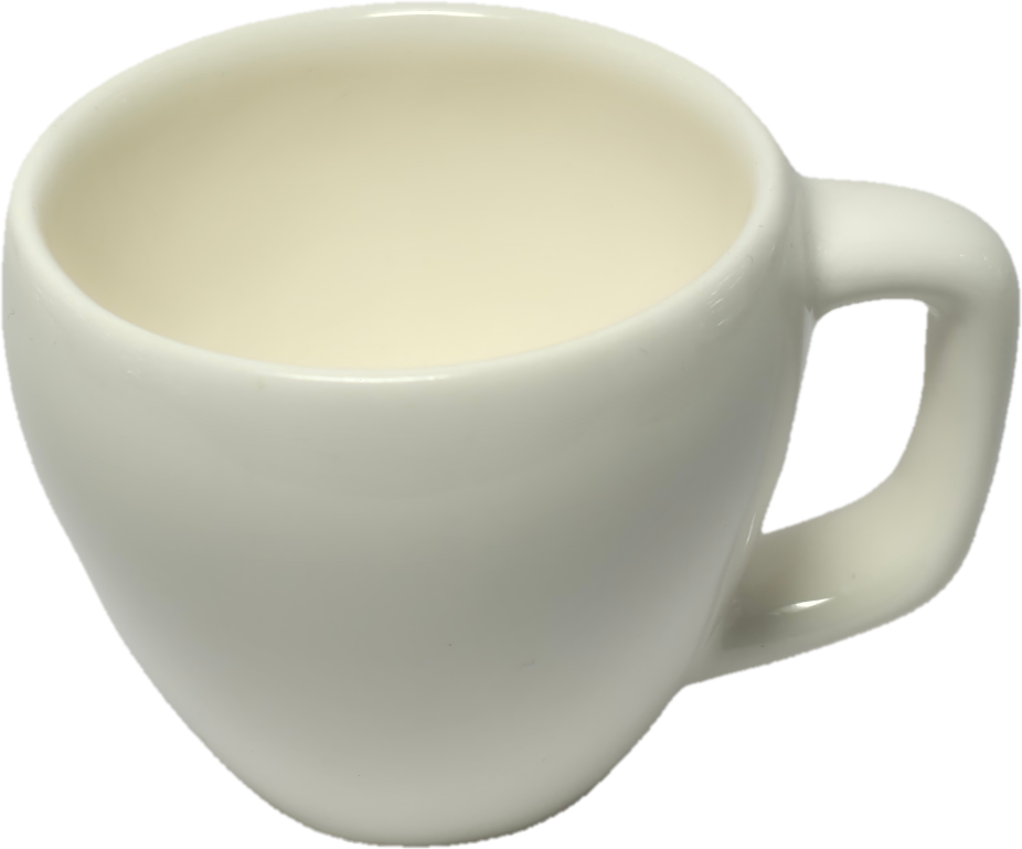 فنجان قهوه خوری، سایز شات، رنگ سفید