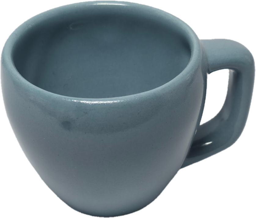 فنجان قهوه، مدل شات، رنگ آبی آسمانی