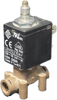 شیربرقی سه راه پایه پلاستیکی رزوه ۱/۴ ۲۲۰ ولت