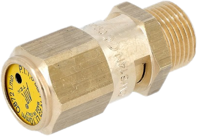 سوپاپ اطمینان ۱/۸ بار رزوه ۳/۸